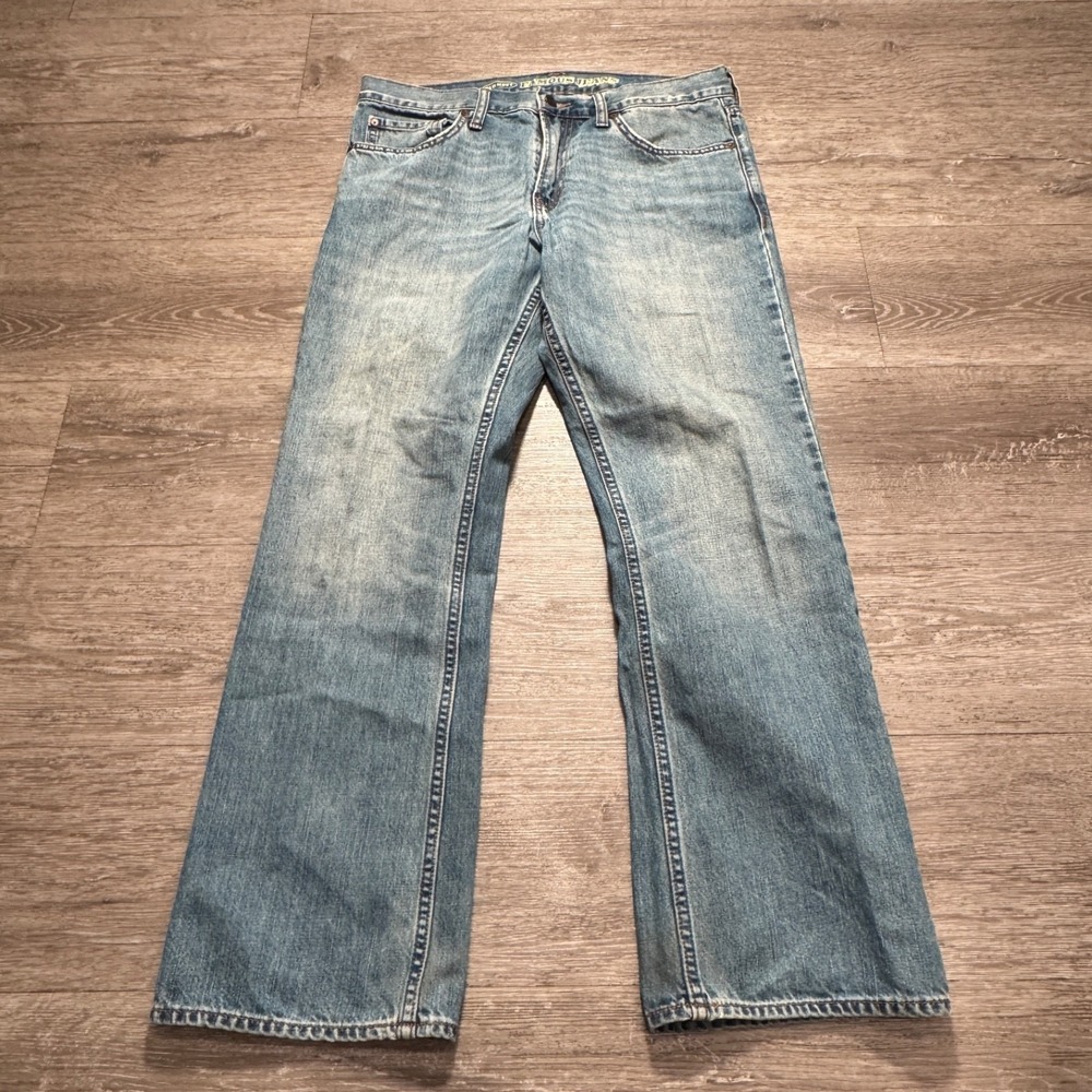 Old Navy Jeans Mens 32 Blue Boot Cut Famous Jean Denim 32x28 Western Adult